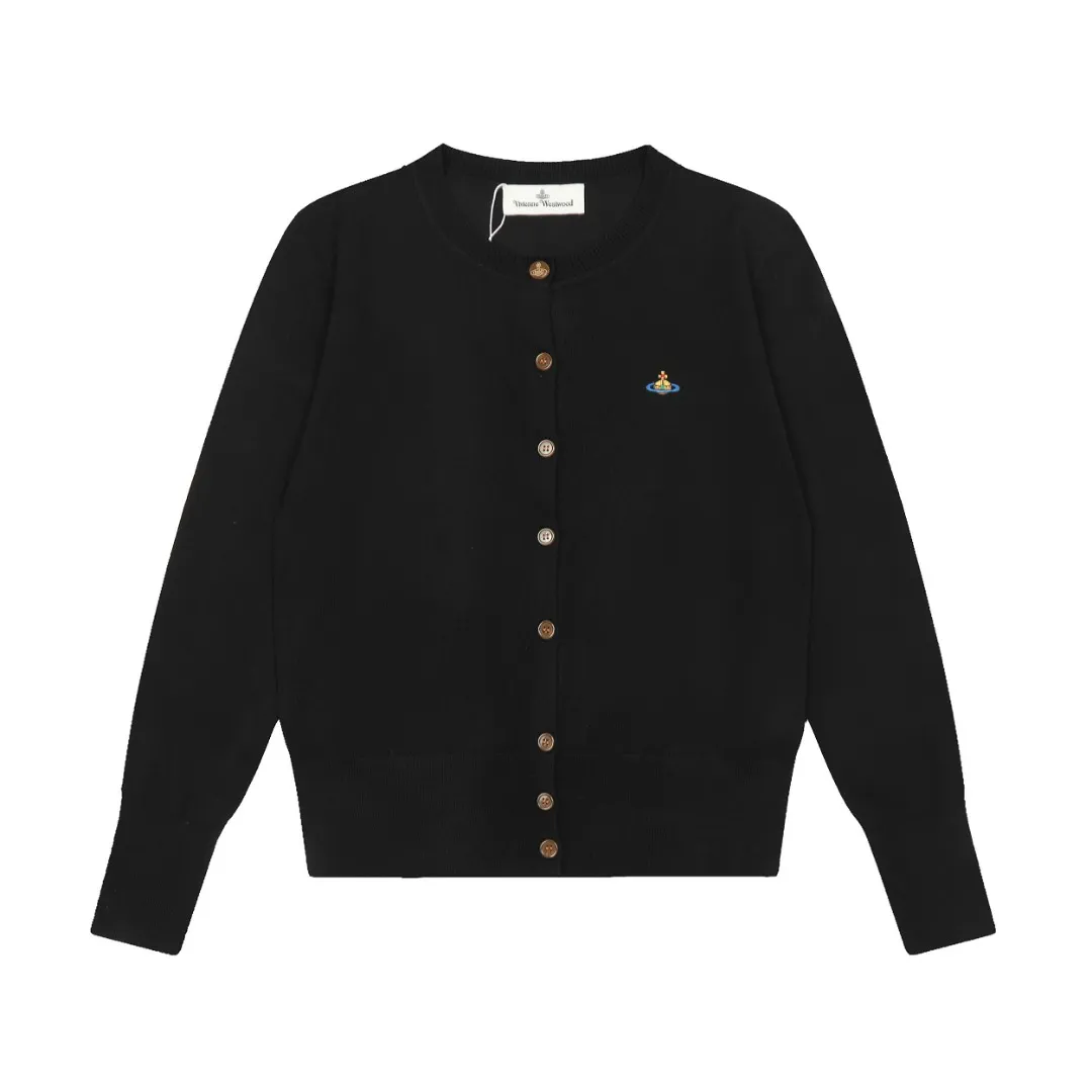 vivienne west wood Vivienne Saturn Classic Knitted Sweater Wool Cardigan 2023FW Latest Model Exclusive and Highest Quality on the Whole Network Order with Confidence - 🧩15% Merino Cotton Wool 85% Wool Blended 🧩Correct Italian 🇮🇹100% Wool Washed Wheat Logo 🧩Original Purchase True Model Opening 🧩Original Purchase Records and Comparison Charts Can Be Provided Order with Confidence 🧩Customized laser translucent buttons, the texture is clean and clear, completely restored 🧩Instant sale of all Taobao 300+ versions. Purchasing quality, full of quality, definitely not a copywriter, a real good product, the actual product is far beyond the budget. Size: S -M- L Color: black, cream apricot, coffee, gray, fluorescent green, blue